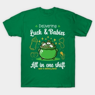 Delivering Luck & Babies St Patricks Day T-Shirt